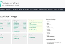 Butikkoversikten – alle norske nettbutikker